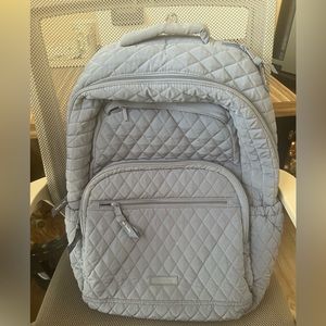 Vera Bradley Grey Performance Twill Campus Backpack